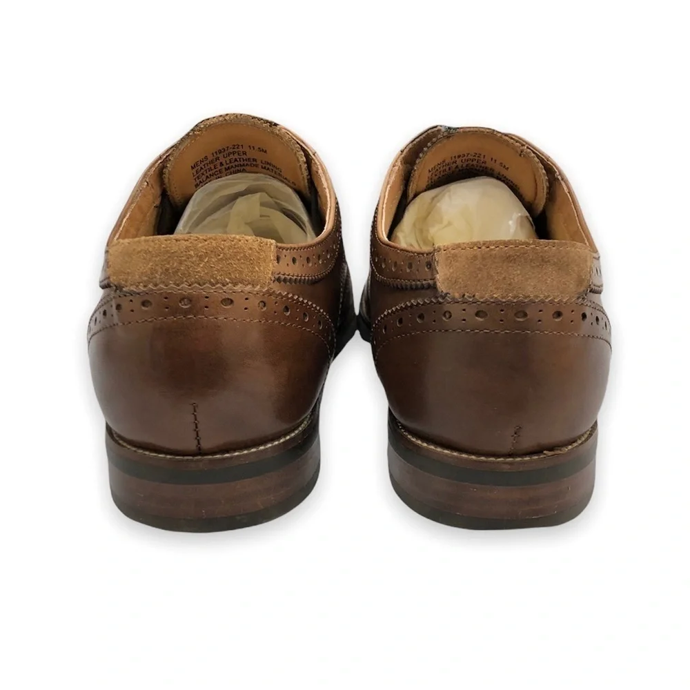 Florsheim Upgrade Wingtip Oxford Leather Dress Shoes 11.5 D Cognac Men’s‎
